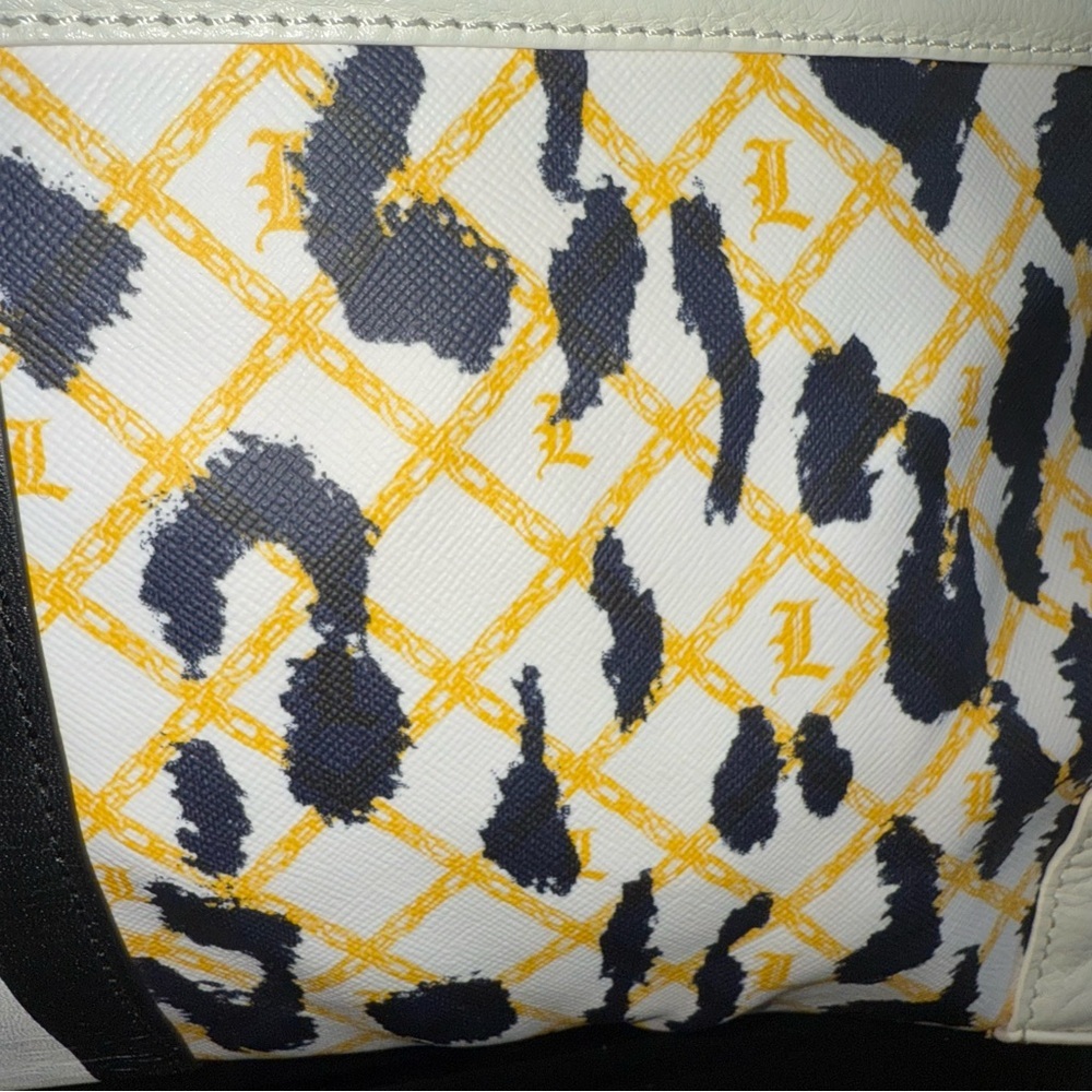 L.A.M.B. Gwen Stefani Vintage Y2K Leather Samburu Coated Cheetah Clutch/Satchel - Picture 7 of 10